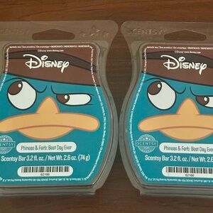 2 Scentsy Disney Phineas & Ferb Best Day Ever Wax Bars